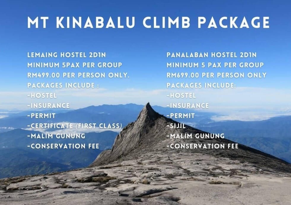 Mt Kinabalu Climb Package